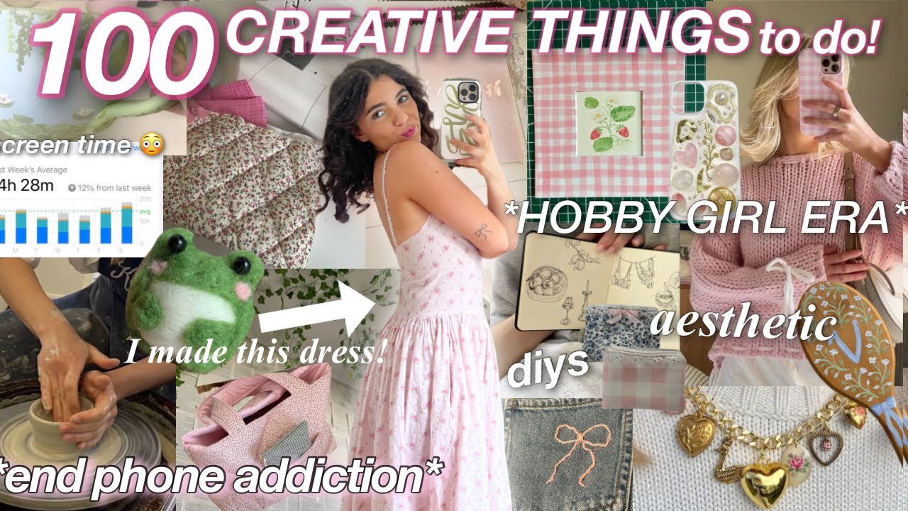 100 Things To Do When You Re Bored Hobby Girl Era Aesthetic Diy Craft