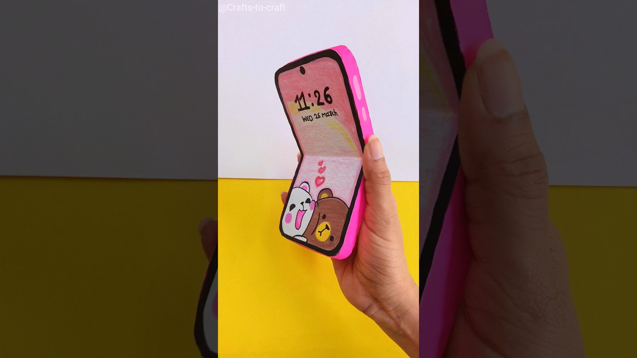 Paper Phone Craft 朗 | Diy Paper Phone #paperphone #shorts #crafts-to ...