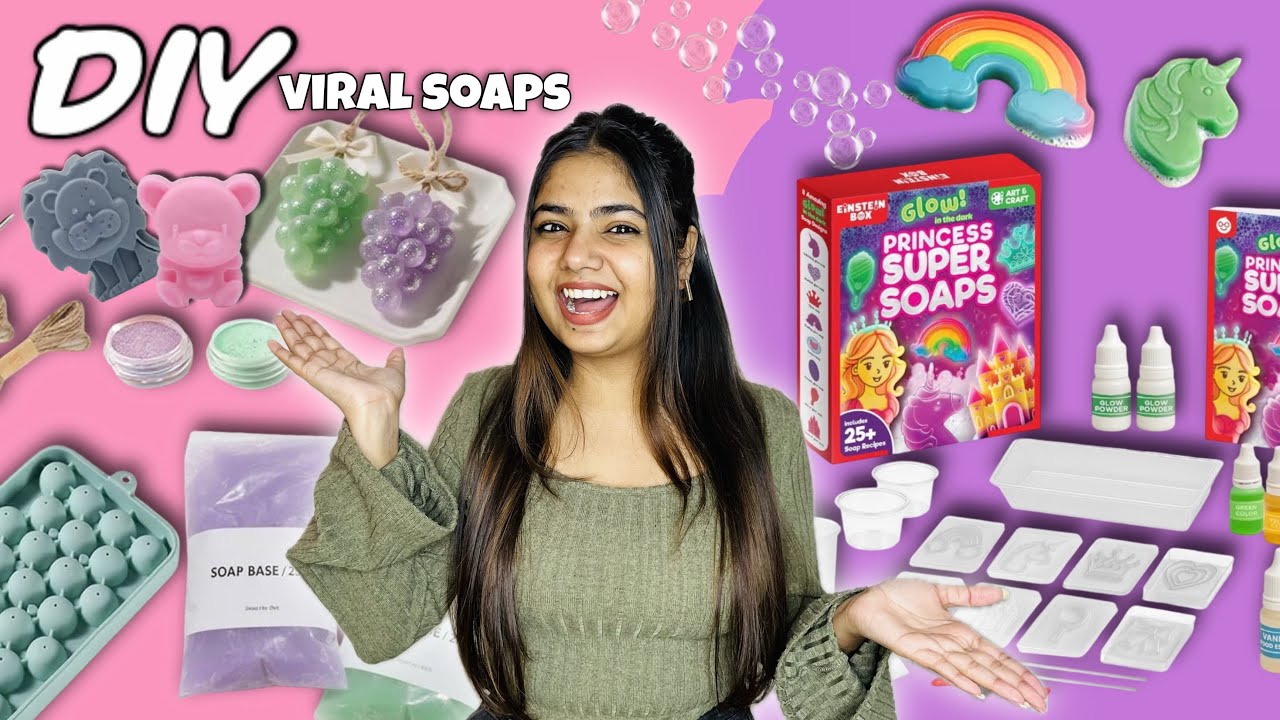 *10 viral soaps DIY* | soap making at home – arzya