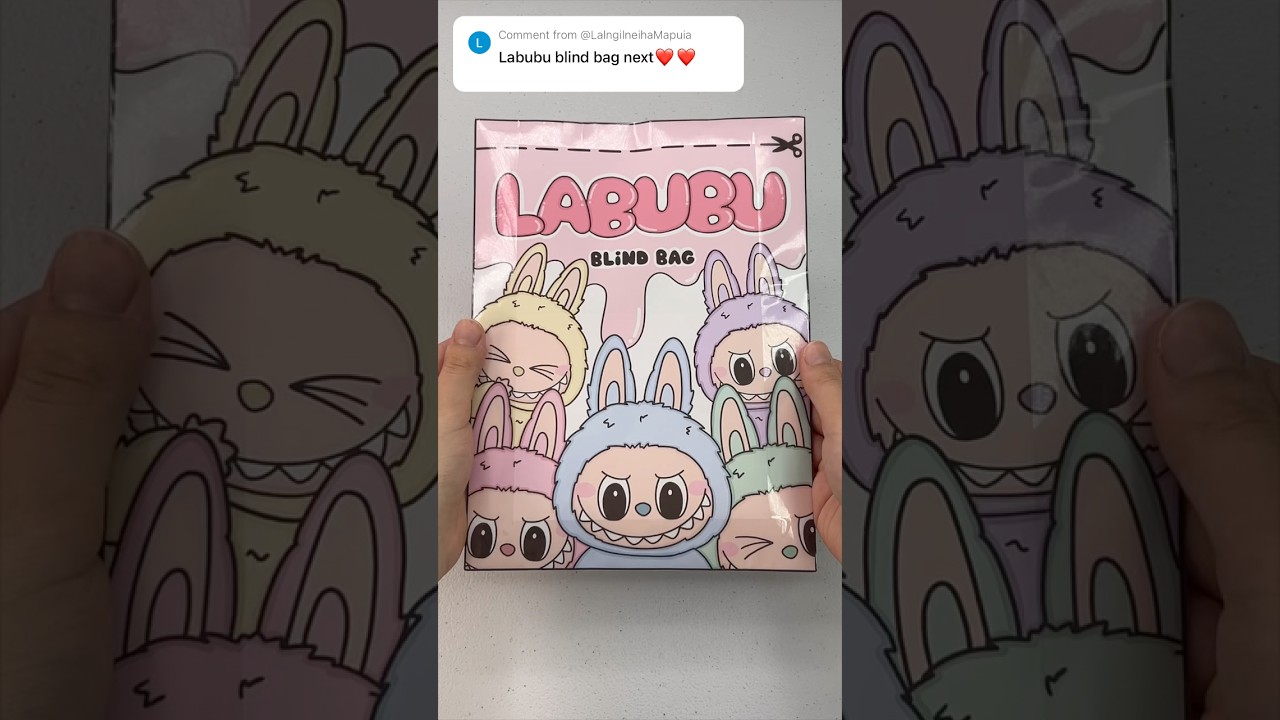 Labub Paper Cart Labubu Blind Bag Paper DIY #blindbagpaper #labubu #papercraft – arzya