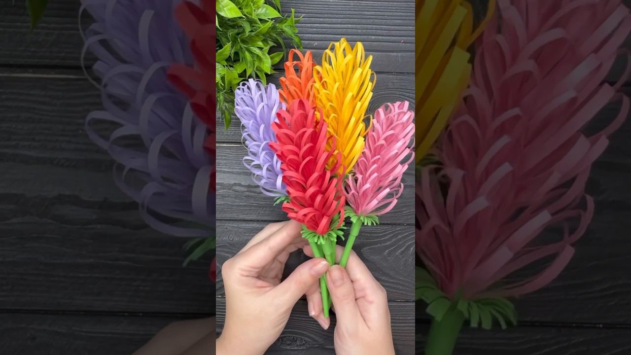 How to make EASY Paper Flowers DIY Paper Craft Ideas Tutorial – arzya