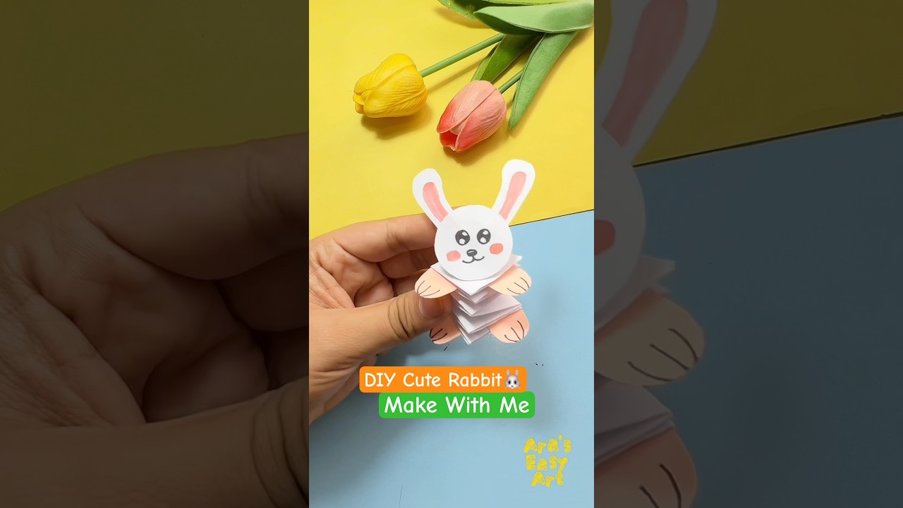 DIY Origami Cute Paper Rabbit/ Bunny |Fun paper toy craft for kids #diy ...