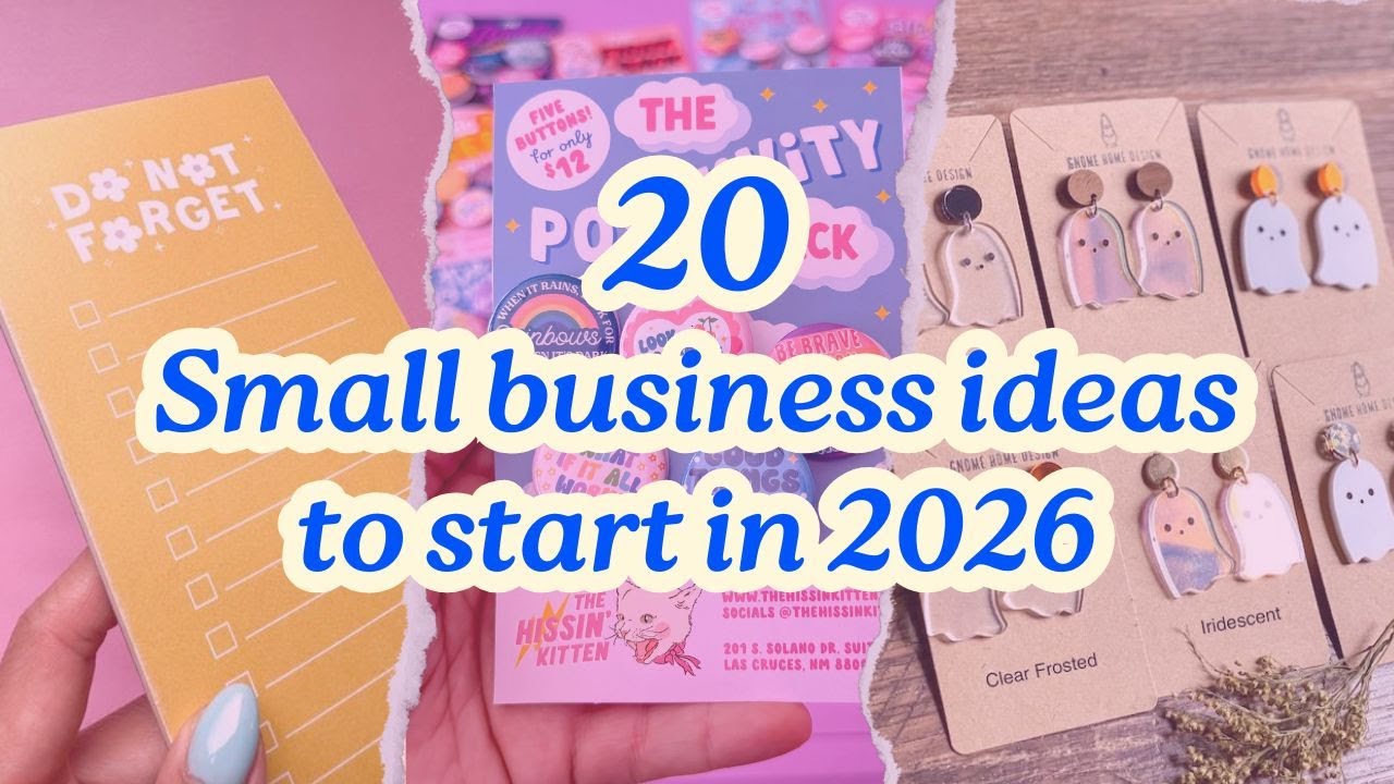 20 Small Business Ideas to Start in 2026 – arzya
